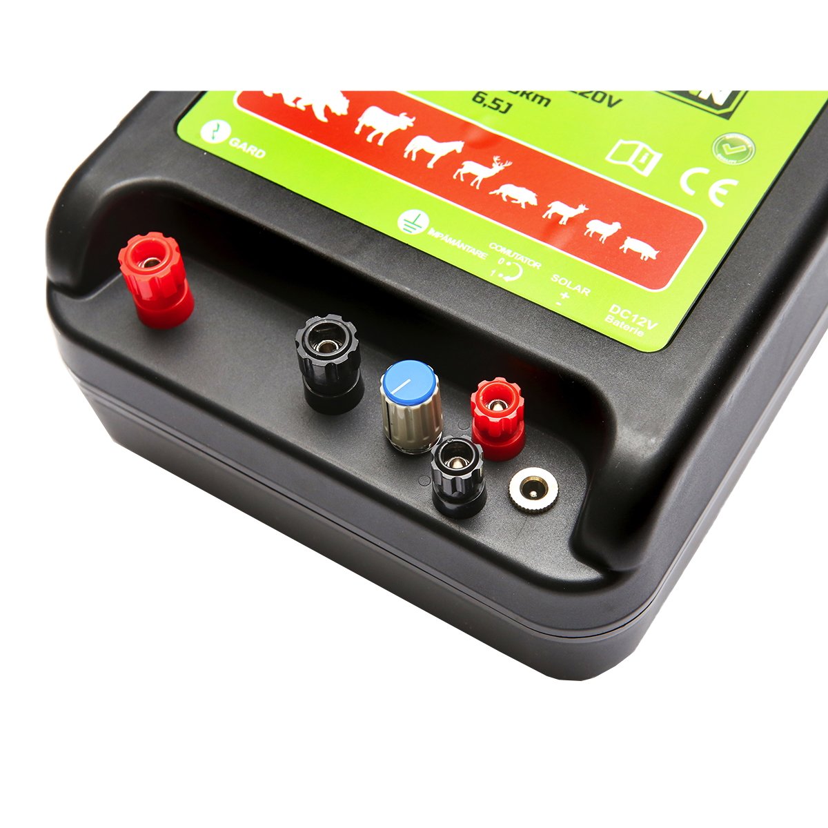 Aparat generator de impulsuri DC 12/220V, 6.5 Joule 100km pentru gard electric BRITMANN